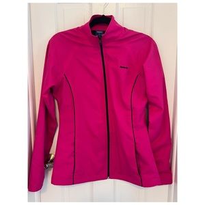 Reebok Long Sleeve Windbreaker in Hot Pink size Small